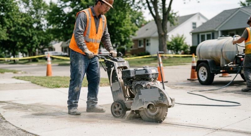 Sidewalk Shaving Service